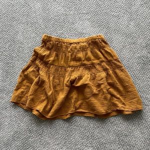Madewell crinkle cotton skirt